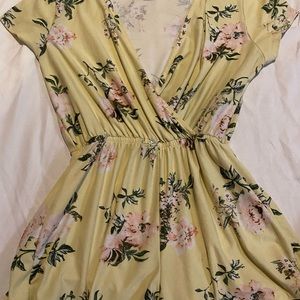Romper from Rue21. Yellow with flower design, super soft